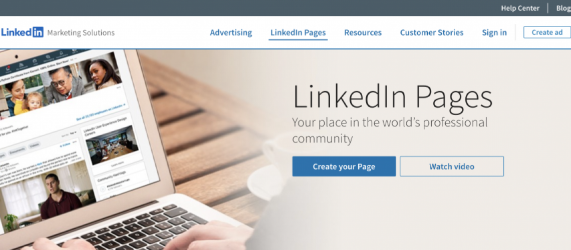 LinkedIn business page setup